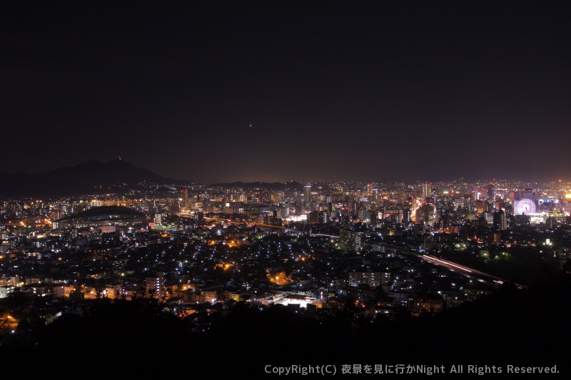 足立公園 福岡県北九州市の夜景 - 夜景を見に行かNight