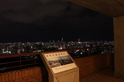 展望マップと福岡市の夜景