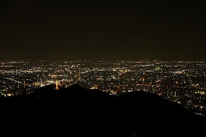 テレビ塔と岐阜市内の夜景