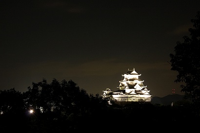 姫路城のライトアップ