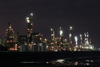 コスモ石油の工場夜景