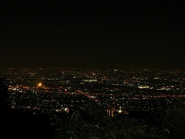 五月山ドライブウェイ 日の丸展望台からの夜景