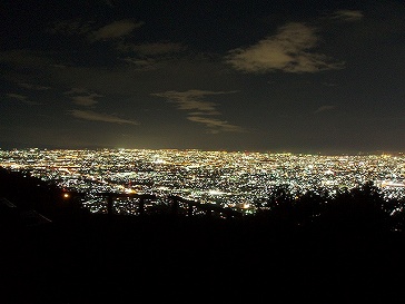 信貴生駒スカイライン 十三峠からの夜景