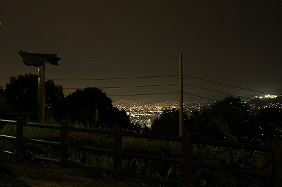 五月山ドライブウェイ 五月台から眺める夜景