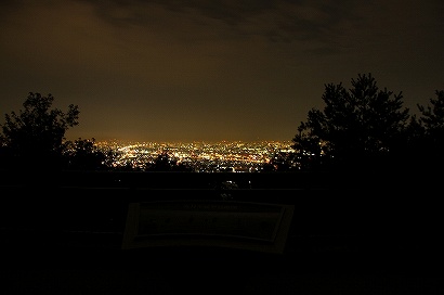 五月山ドライブウェイ 五月台展望台からの夜景